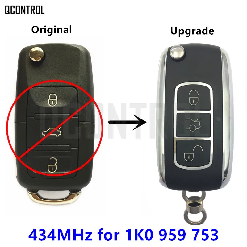 

QCONTROL 3BT Upgrade Auto Remote Key for SKODA Octavia II 1K0959753 / 1K0 959 753 Vehicle Keyless Entry Transmitter