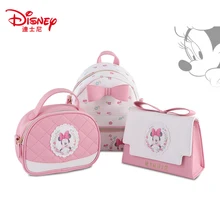 Натуральная disney 3 шт./компл. сумки Для женщин рюкзак мумия Минни кормления Дорожная сумка из узорчатой ткани водонепроницаемая сумка для подгузников