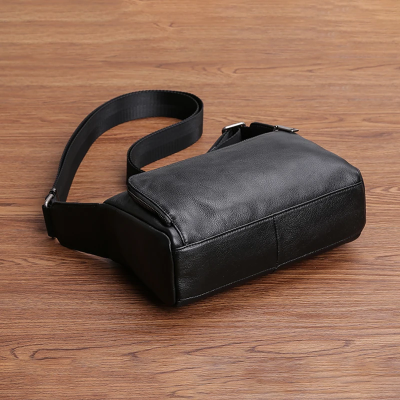 AETOO Head cowhide Shoulder Bag man small bag official document business Leather crossbody bag casual soft leather bag
