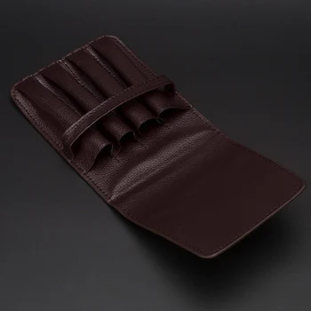 

4 Holder Portable Large Capacity School Pencils Case Pu Leather Pencil Bag for Painting Student Papelaria Art Supplies