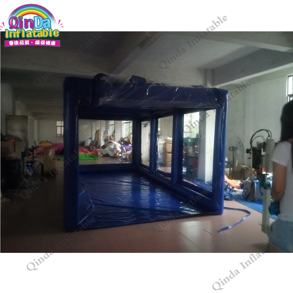 5m Inflatable Car Cover Tent For Wash ,transparent PVC Tarpaulin Inflatable Car Garage Tent With Factory Price 4