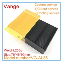 4 шт./лот, алюминиевый профиль, коробка для проекта 6063-T5, алюминиевый чехол для инструментов 76*46*90 мм, настенная панель для wifi launcher