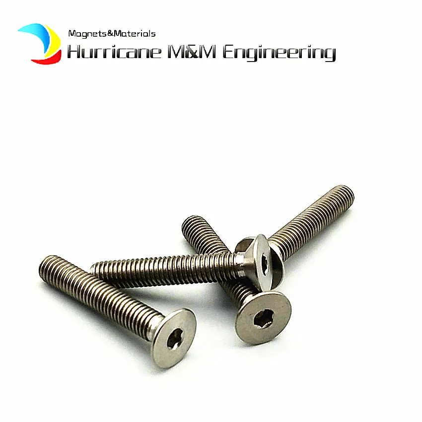 Титановый болт для велосипеда модифицированный M5 x10 35mm Золотая плоская головка