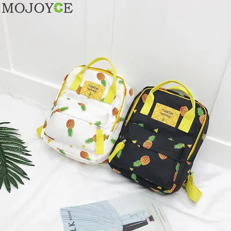 Piña impresión Mochila adolescentes Mochila mujeres viajan bolso estudiantes de moda Mochila Feminina Piña impresión Mochila adolescentes Mochila mujeres viajan bolso estudiantes de moda Mochila Feminina