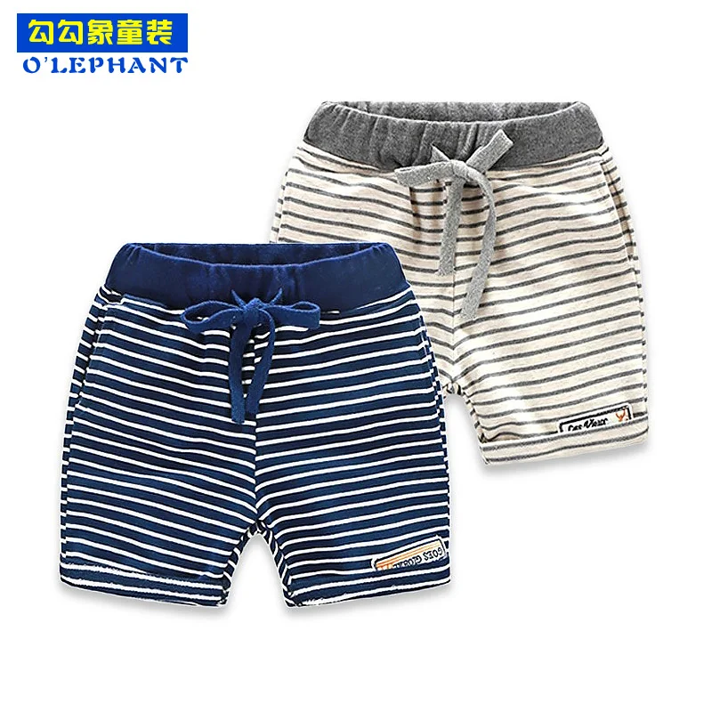 

Summer Striped shorts for the boy Cotton Sport shorts boys Loose Baby boys beach short pants Elastic Breathable toddler clothes