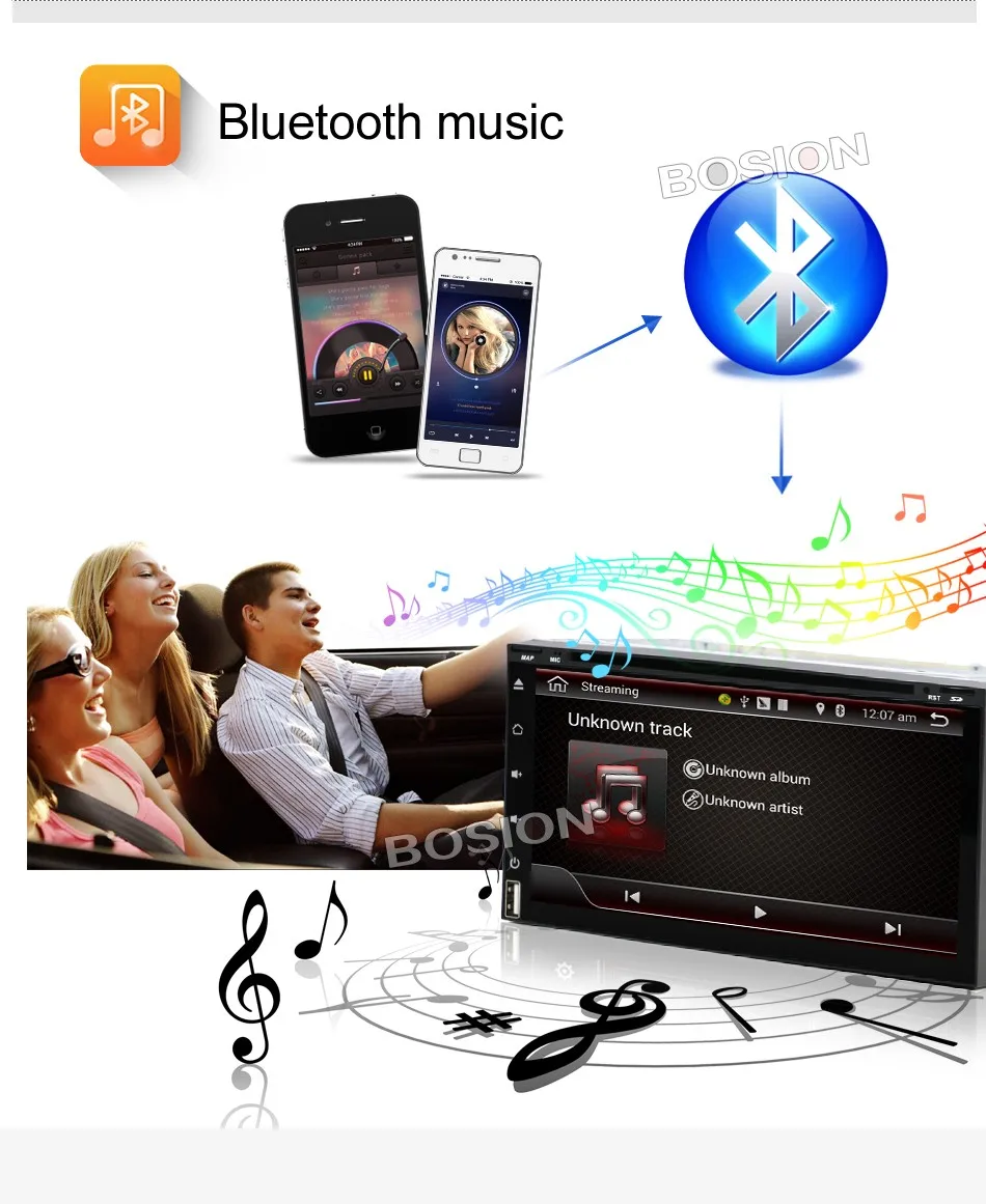 Best Bosion 2din android 8.1 Car Radio 6.95 inch DVD GPS Navigation Bluetooth Universal For nissan qashqai Toyota Player multimedia 14