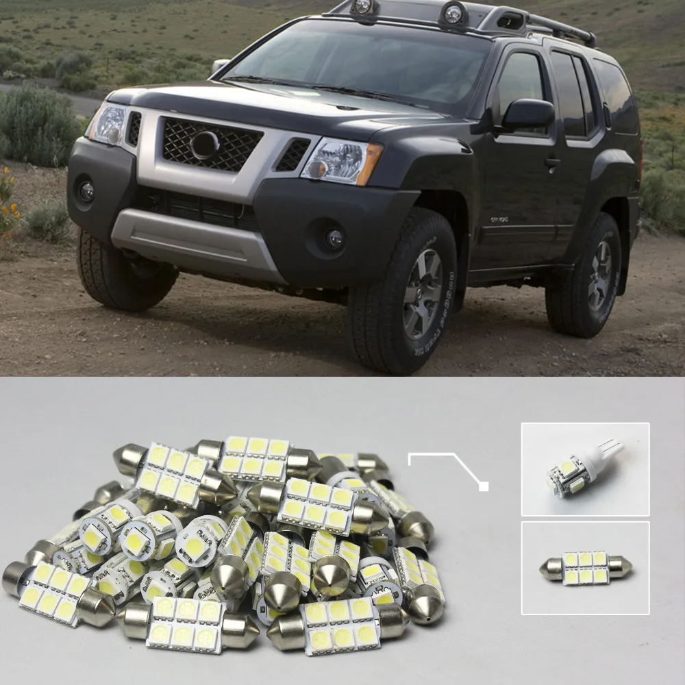 8x White Led Lights Interior Package Kit For Nissan Xterra