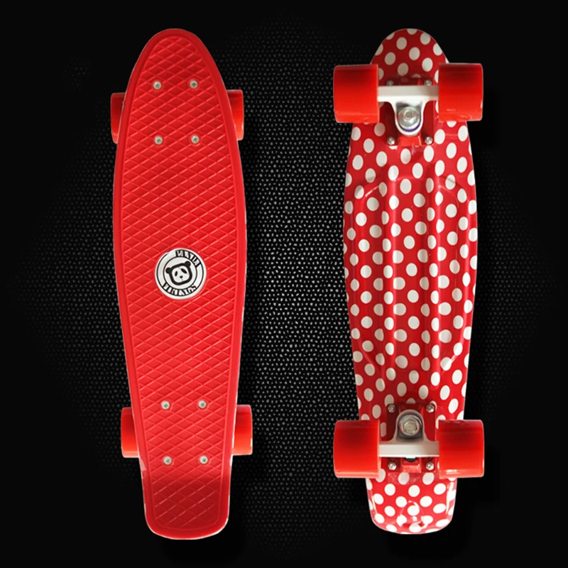 Скейтборд MIni Cruiser в стиле ретро Лонгборд С Рисунком звездного неба колеса для