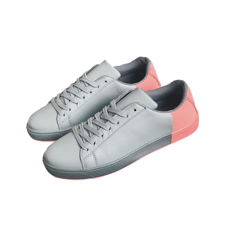 

2017 Spring New Style Fashion Men Casual Lace-Up Board Shoes Male 4 Color Round Toe Waterproof Low Help Men Students Shoes