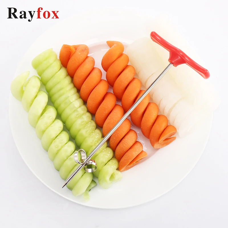 

Vegetable Spiral Slicer Potato Carrot Cutter Manual Screw Roller Slicers for Cucumber Radish Vegetables Kitchen Carving Tool