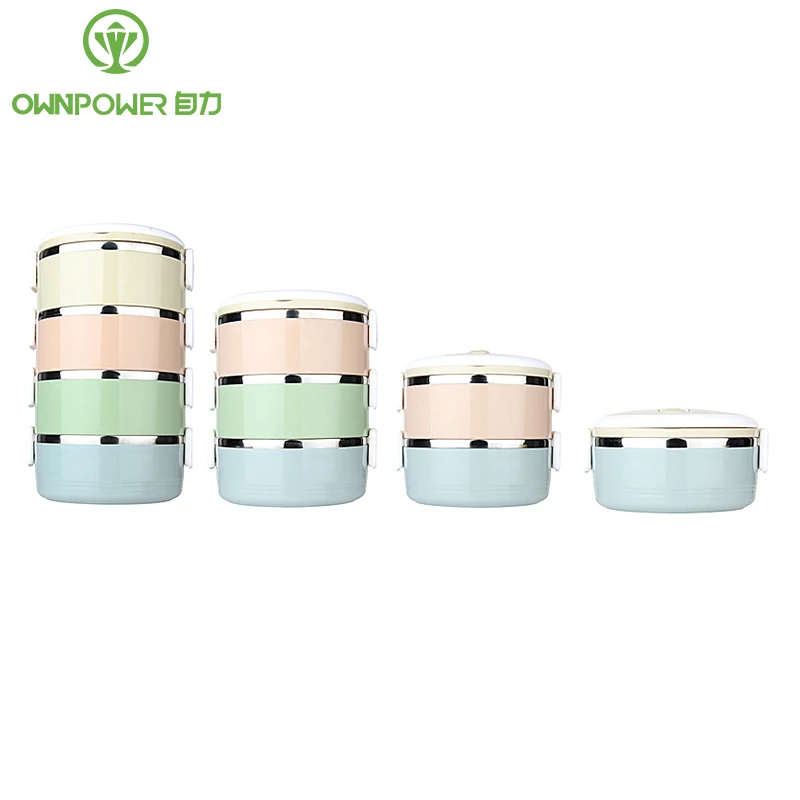 

OWNPOWER Portable High-capacity Lunch Box Leak-Proof Stainless Steel Thermal Lunch Boxs Kids Picnic Food Storage Container Gifts
