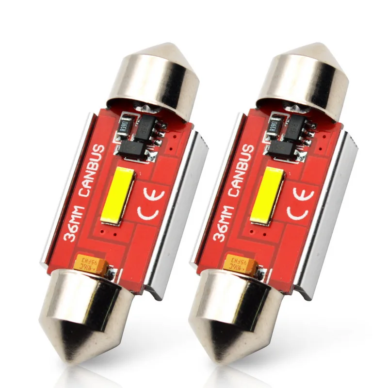 Safego 2 шт. светодиодный светильник C5W без ошибок 36 мм Festoon 1806 SMD авто Стайлинг
