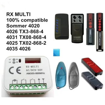 

Receiver compatible with Sommer 4020 / 4026 / 4031 / 4025 / 4035 / 4011 SOMMER / APERTO / HANDERSON 868,8Mhz remote controls