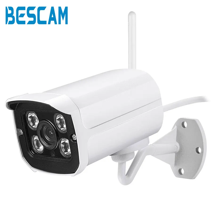 CCTV Waterproof Metal IP66 IP Camera Wifi Wired 720P 1.0MP With SD Card Slot ONVIF Yoosee P2P Night Vision Surveillance Camera