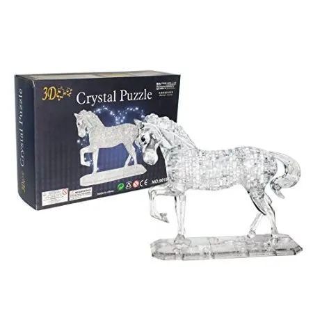 3D Кристалл Головоломка лошадь Строительный набор обучающая игрушка для детей X игрушки игры дизайнер дети интеллектуальное развитие