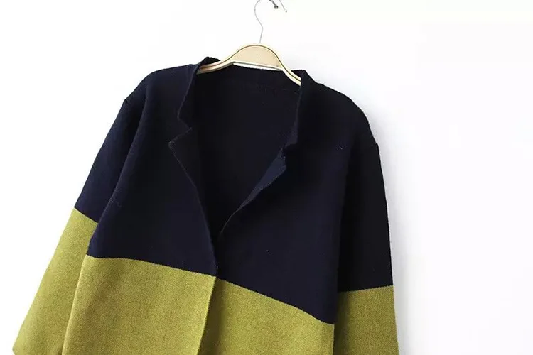 Весенний цветной свитер, женский длинный кардиган, пальто, женский свитер с темными пуговицами для студентов, куртка, одежда, vestidos MMY041