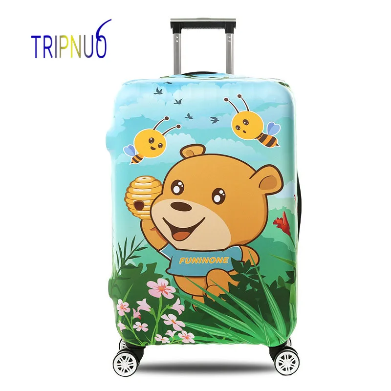 

TRIPNUO Cartoon Bear Luggage Protective Cover Elastic Suitcase Travel Case Trolley Dust Rain Bags Accessories Supplies