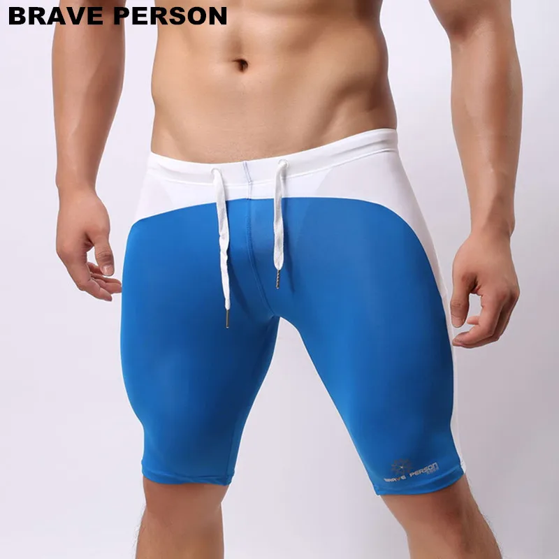 

Brave Person Men's Beach Wear Multifunctional Shorts Soft Nylon Fabric Knee-length Tights Trunks Shorts Men Board Shorts