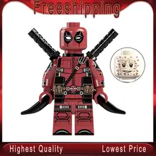 DR. TONG Супер Герои Дэдпул 2 X-men фигурка модель строительные блоки Marvel антигерои игрушки для детей XP028
