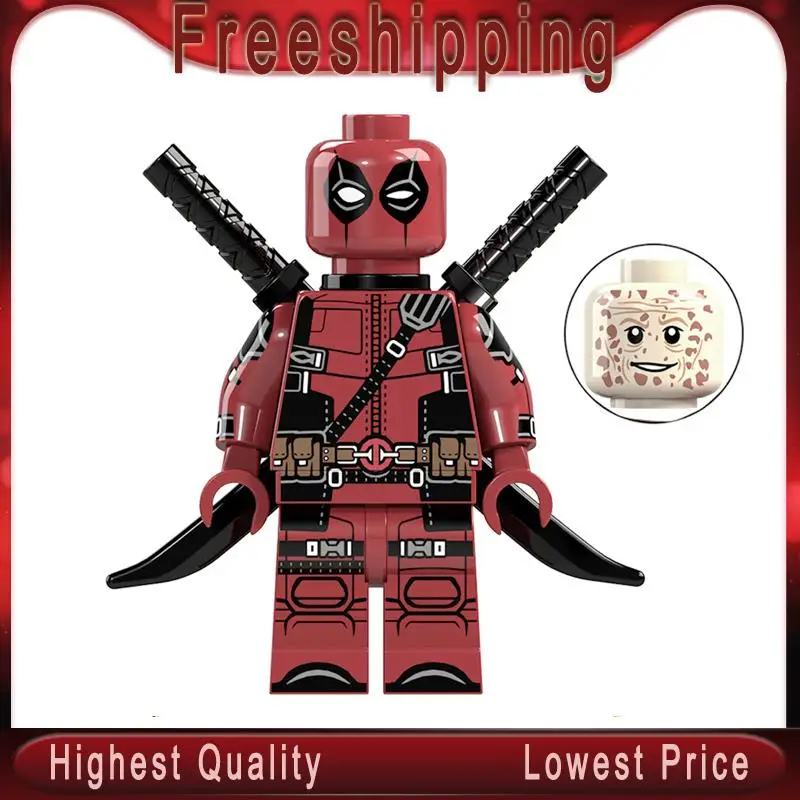 

DR.TONG Super Heroes Deadpool 2 X-Men Action Figure Model Building Blocks Marvel Antiheroes Toys for Children XP028