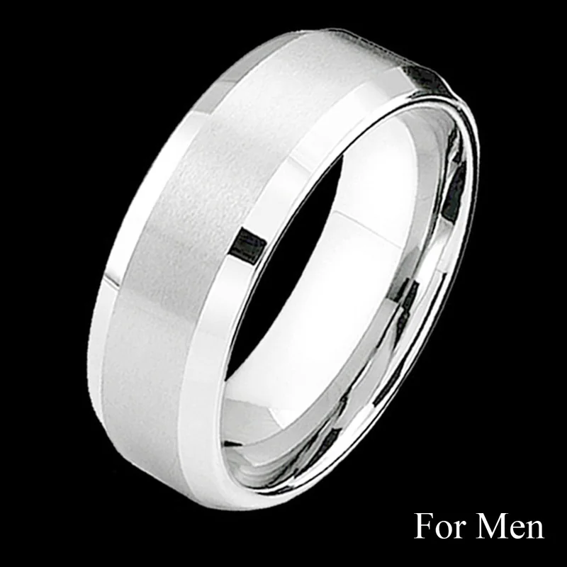 Кольца для пар His/Her Infinity, женские, кубический цирконий, мужские, нержавеющая сталь, годовщина, обещание, обручальные кольца, наборы