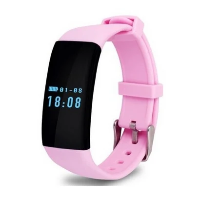 ABAY D21 смарт-браслет часы браслет Bluetooth IP68 водонепроницаемый монитор спортивный браслет трекер активности VS Fit Bit Fitbits - Цвет: Розовый