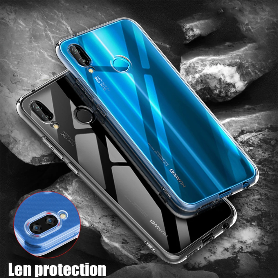 

Clear Silicon Soft TPU Case For Huawei P20 Pro P8 P9 Lite 2017 Transparent Phone Cases For Huawei Honor 10 V10 P20 Mate10 Lite
