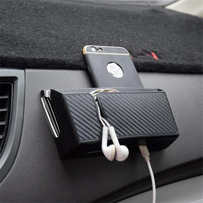 

Car Storage Box Multi-use Cell Phone Earphone Cards Car Auto Organizer Holder Container Bag Stowing Tidying