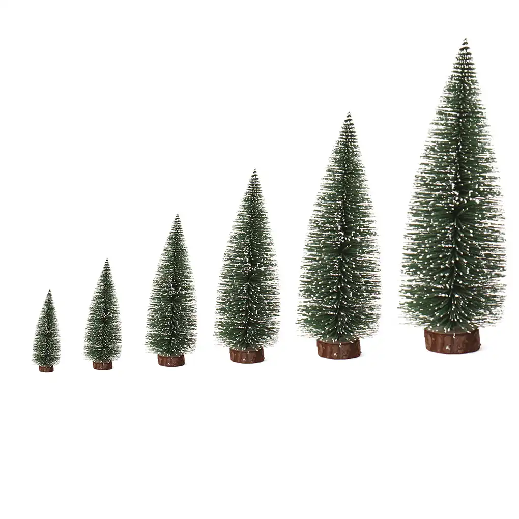4 サイズ人工卓上ミニ松クリスマスツリーの装飾祭プラスチックミニチュア木 フィギュア ミニチュア Aliexpress
