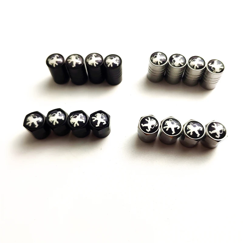 

Car Styling Car Wheel Tire Stem Covers Valve Caps Case For 206 207 301 307 308 408 508 2008 RCZ Accessories Automobiles