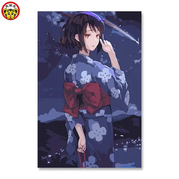 

What's your name Cartoon Anime game simplicity Cartoon painting Coloring adult hand drawing Diy digital oil painting the film