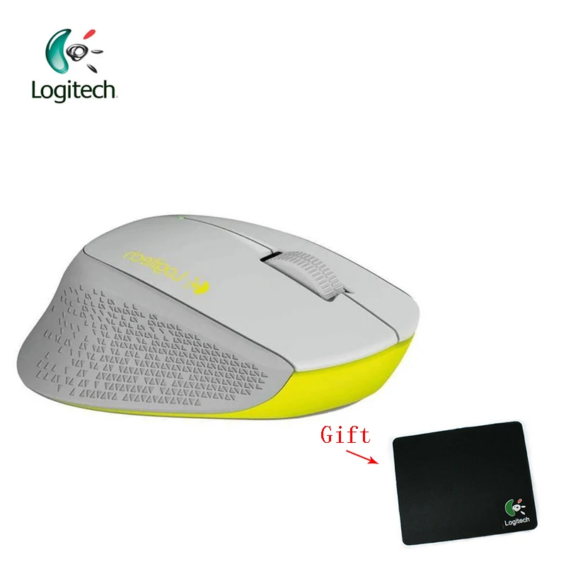 Logitech M280 Беспроводной Мышь Поддержка офисные Тесты с USB нано-приемник 1000 точек/дюйм для Windows 10/8/7/Vista Mac OS+ Бесплатный подарок - Цвет: Gray