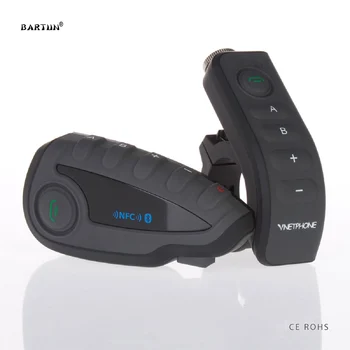 

NFC MP3 Moto Intercom Remote Control Motorcycle Helmet Interphone Bicycle Bluetooth Waterproof Earphone Bike Headphone Headsets
