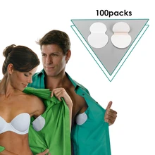 200 шт(100 упаковок) Летние подмышечные подушечки антипот одноразовые поглощающие против пота хлопок патч подмышек дезодоранты клейкие подушечки