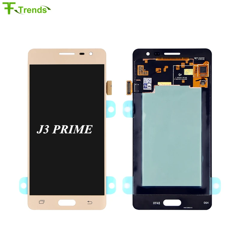 Оригинальный дисплей с регулировкой яркости для Pantalla Samsung J3 prime 2017 J327 сменный ЖК