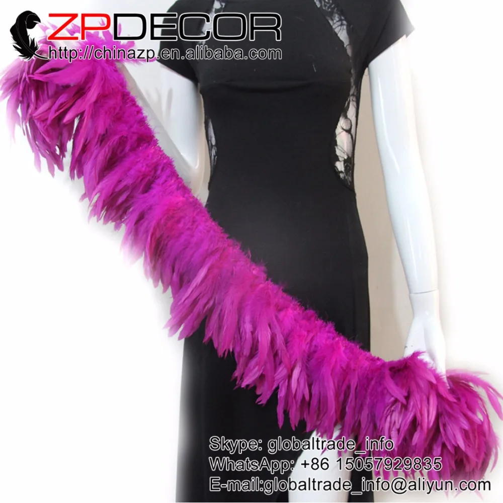 20 hot pink strung rooster schlappen feathers