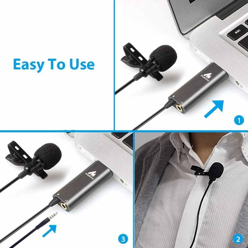AU-411 USB lavalier microphone 13