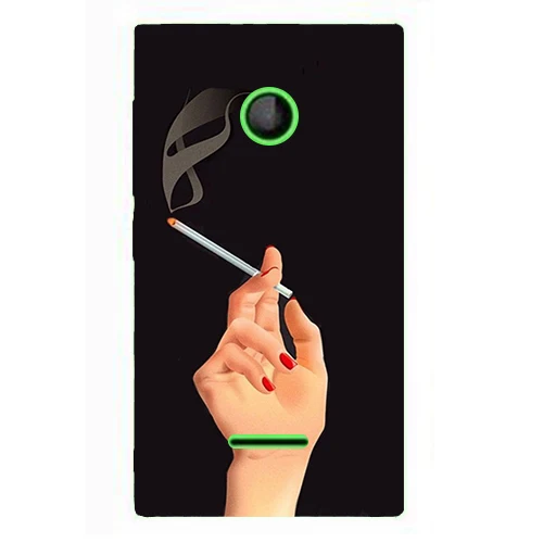 Оригинальный чехол для Microsoft Lumia 435 Dual SIM модный принт листья Прекрасный жесткий