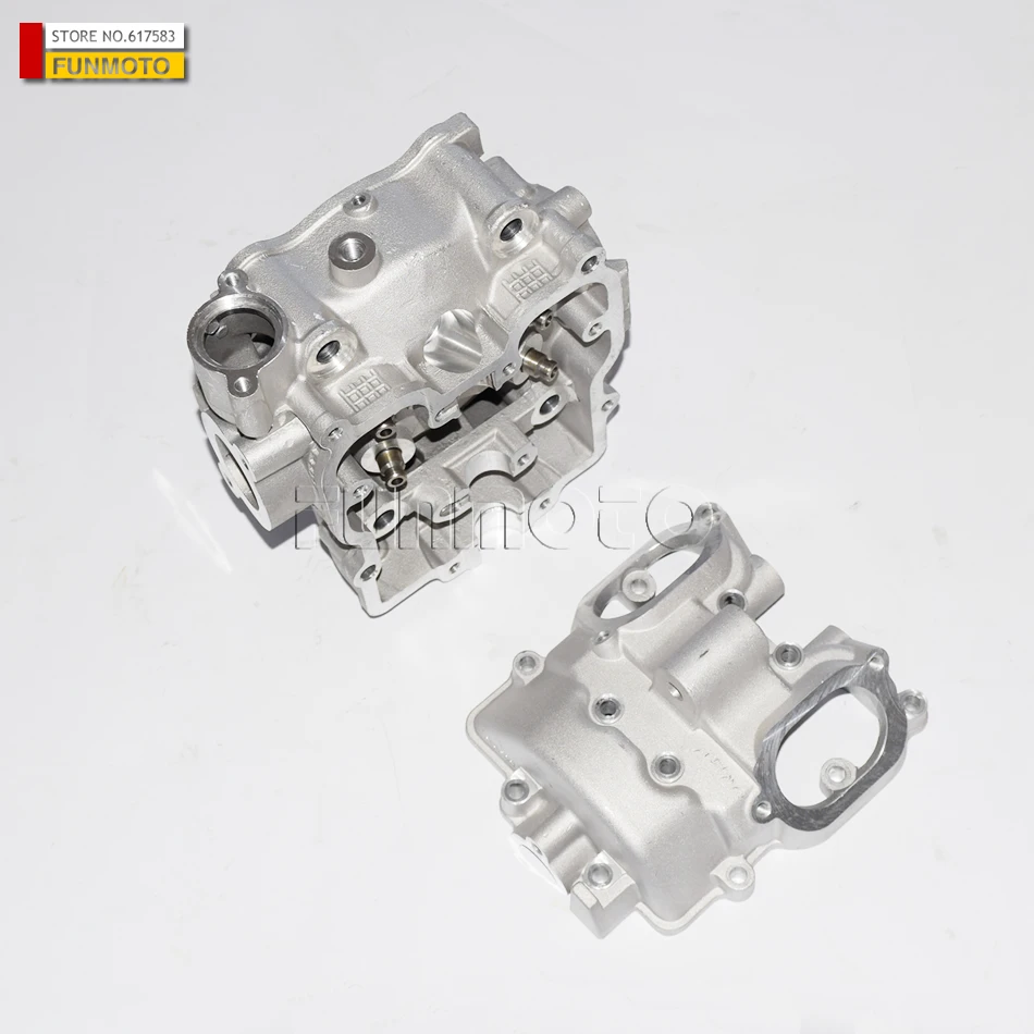 

Cylinder head and cylinder head cover of CF500 CF188 engine.it's only body without small parts inside of cylinder head and cover