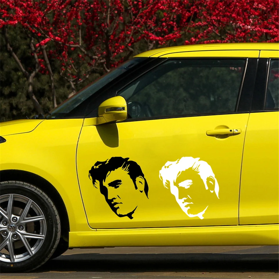 Elvis Presley Fashion Stickers Decals Car-Styling Decor Vinyl Waterproof Creative Car Body Wall Decoration Sticker 12.4cm12 (1)