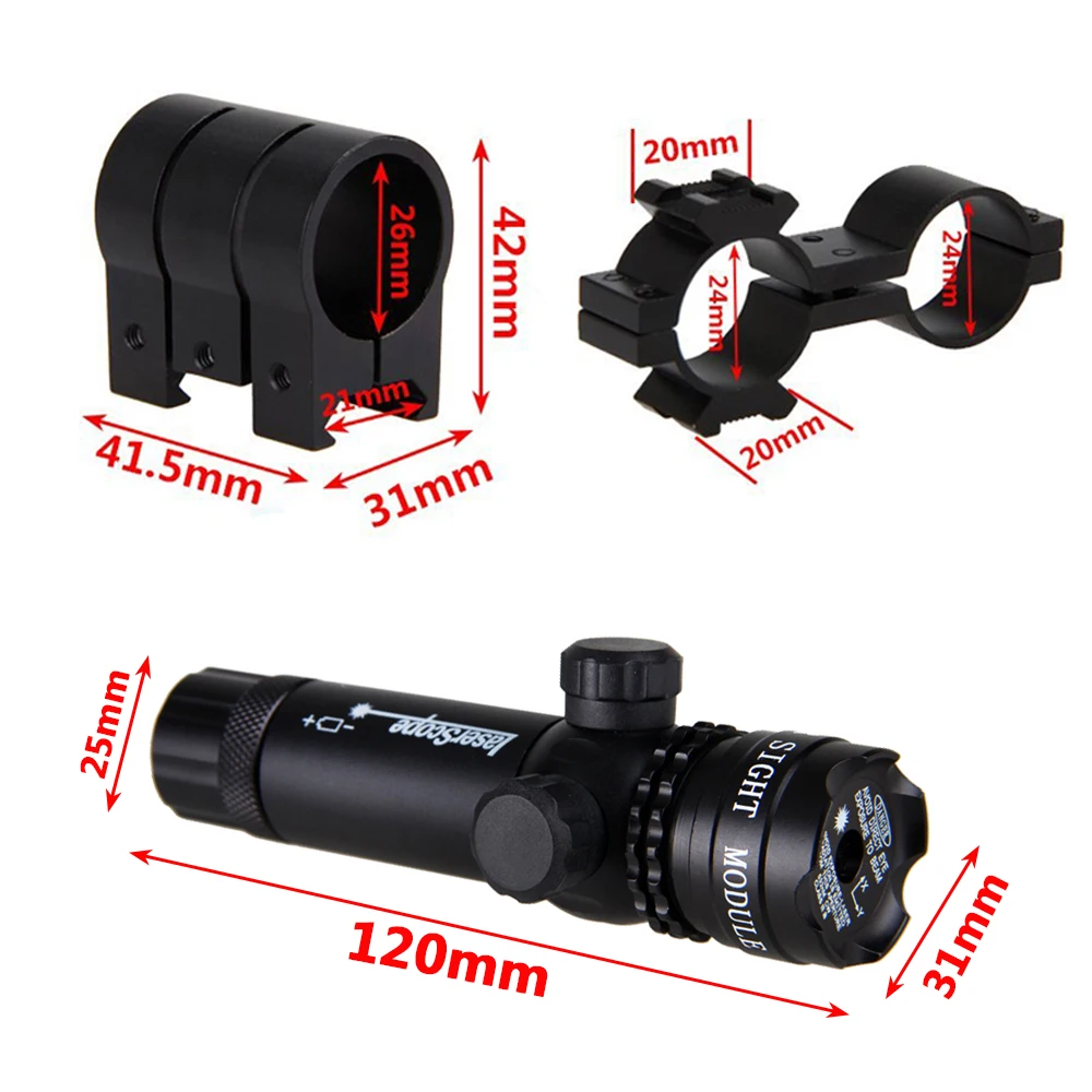Montagem a Laser Interruptor de Pressão Caça Tático Ponto Verde Mira Laser Rifle Arma Escopo 20mm Airsoftsport Ferroviário & Barril Montagem 19 ferroviário & barril interruptor de pressão montagem