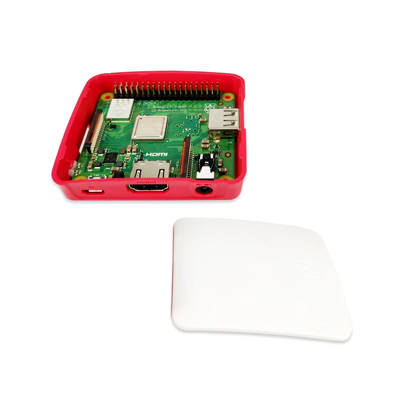 Официальный чехол для Raspberry Pi A и 3A + красного белого цвета|Аксессуары