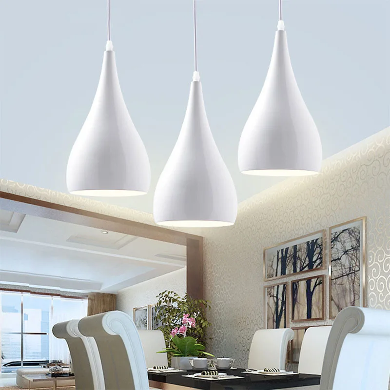 Minimalist Office Pendant Light White Black Yellow Drop Lights Modern Hanging Pendant Lamp Contemporary Restaurant Lighting Fixture Pendant Lights for Home (4)