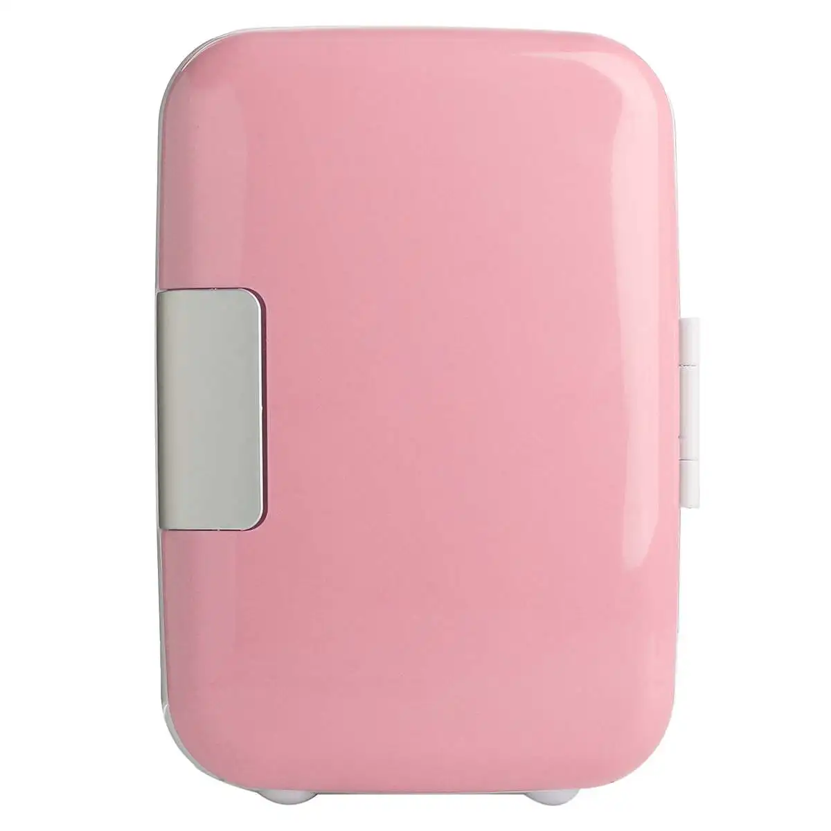 Мини Портативный 4L холодильник морозильник охладитель теплее авто автомобиль наружного использования - Название цвета: Розовый
