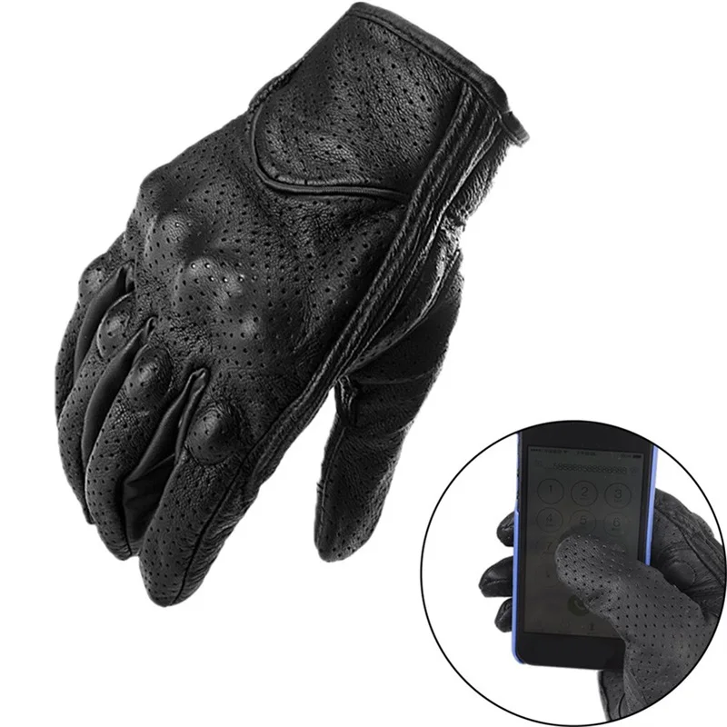

Touchable screen Leather Motorcycle Gloves Men Motocross Gloves Knight Riding Motorbike Gloves Motocross Guantes Moto Gloves