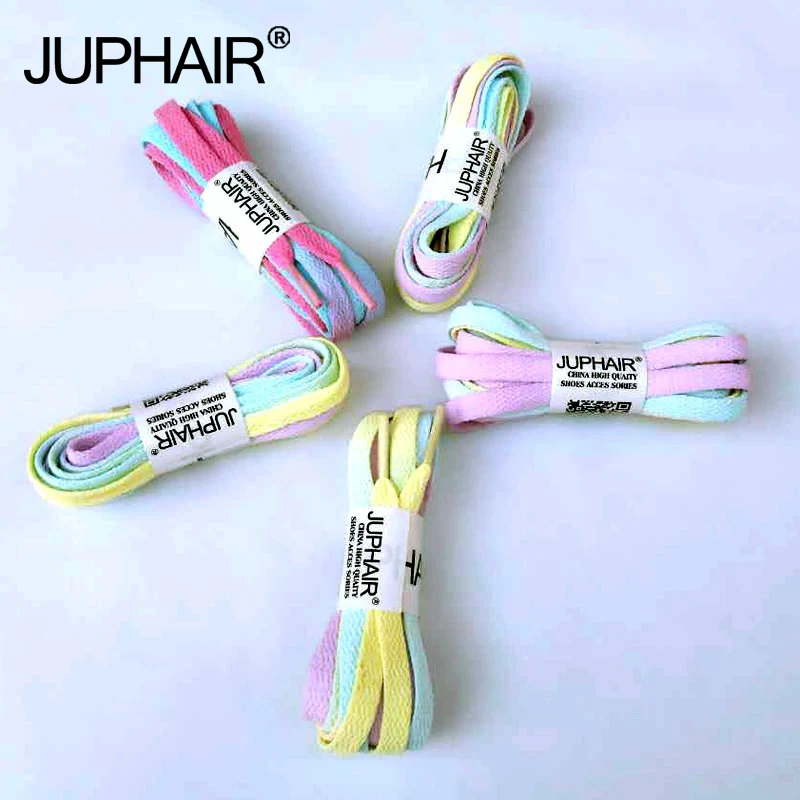 

JUP8 Pairs Candy Color Laces With Color Hand-dyed Shoelace With Tie-up Gradient Shoelaces With Canvas Shoes Shoelace Accessories