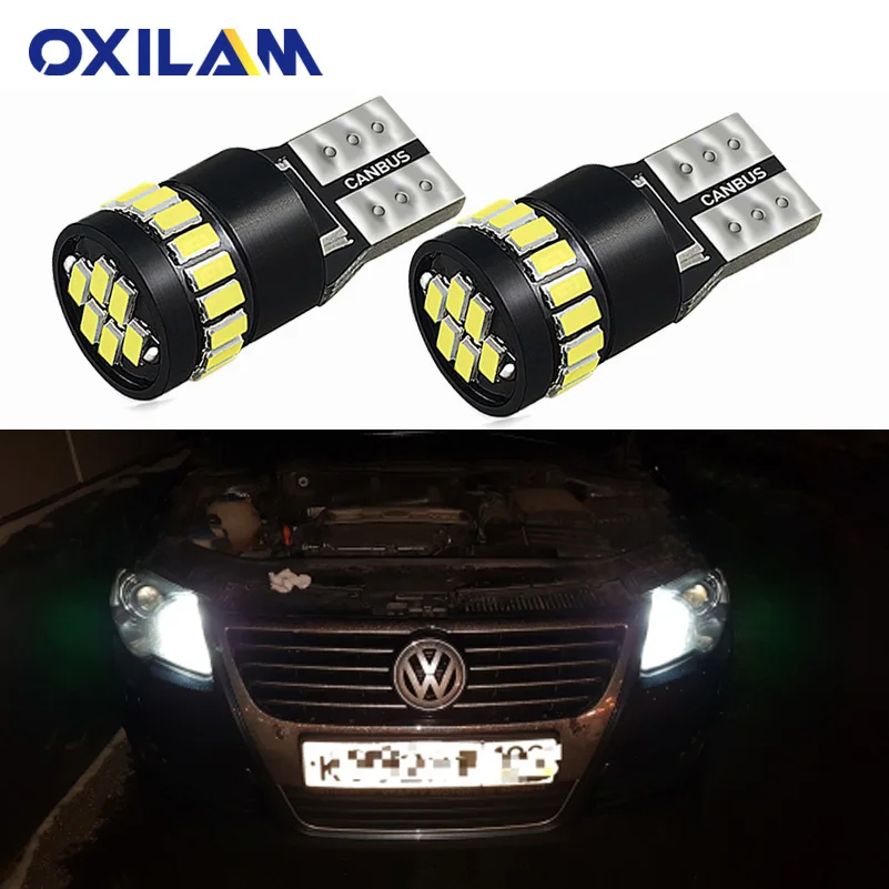2x светодиодный габаритный фонарь T10 W5W для VW POLO Golf 4 5 6 7 GTI Passat B6 B5 JETTA MK5 MK6 CC EOS Touareg