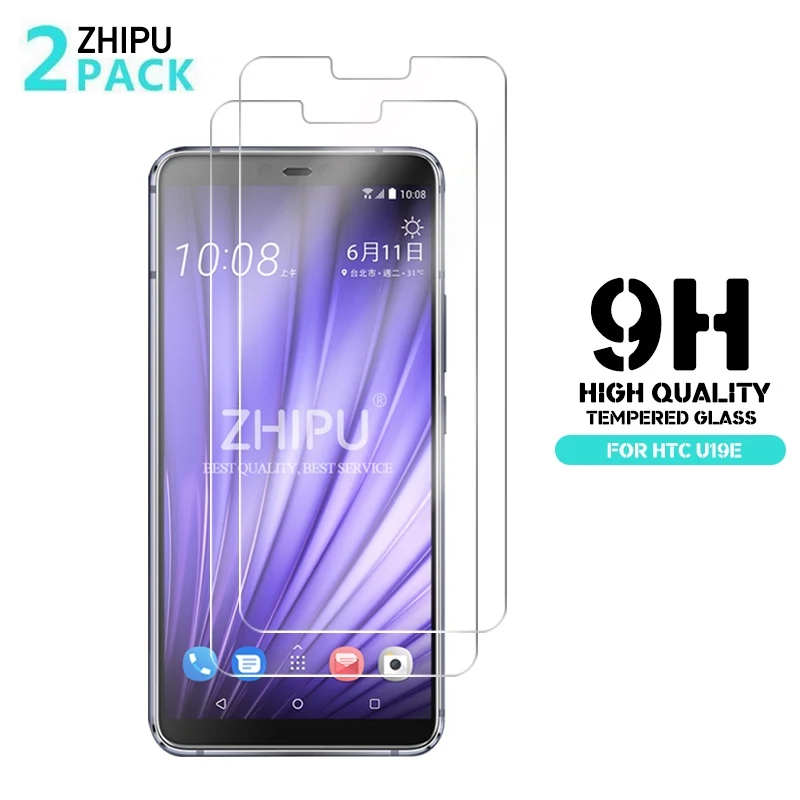 

2 Pcs Tempered Glass For HTC U19e Glass Screen Protector 2.5D 9H Premium Tempered Glass For HTC U19e Protective Film