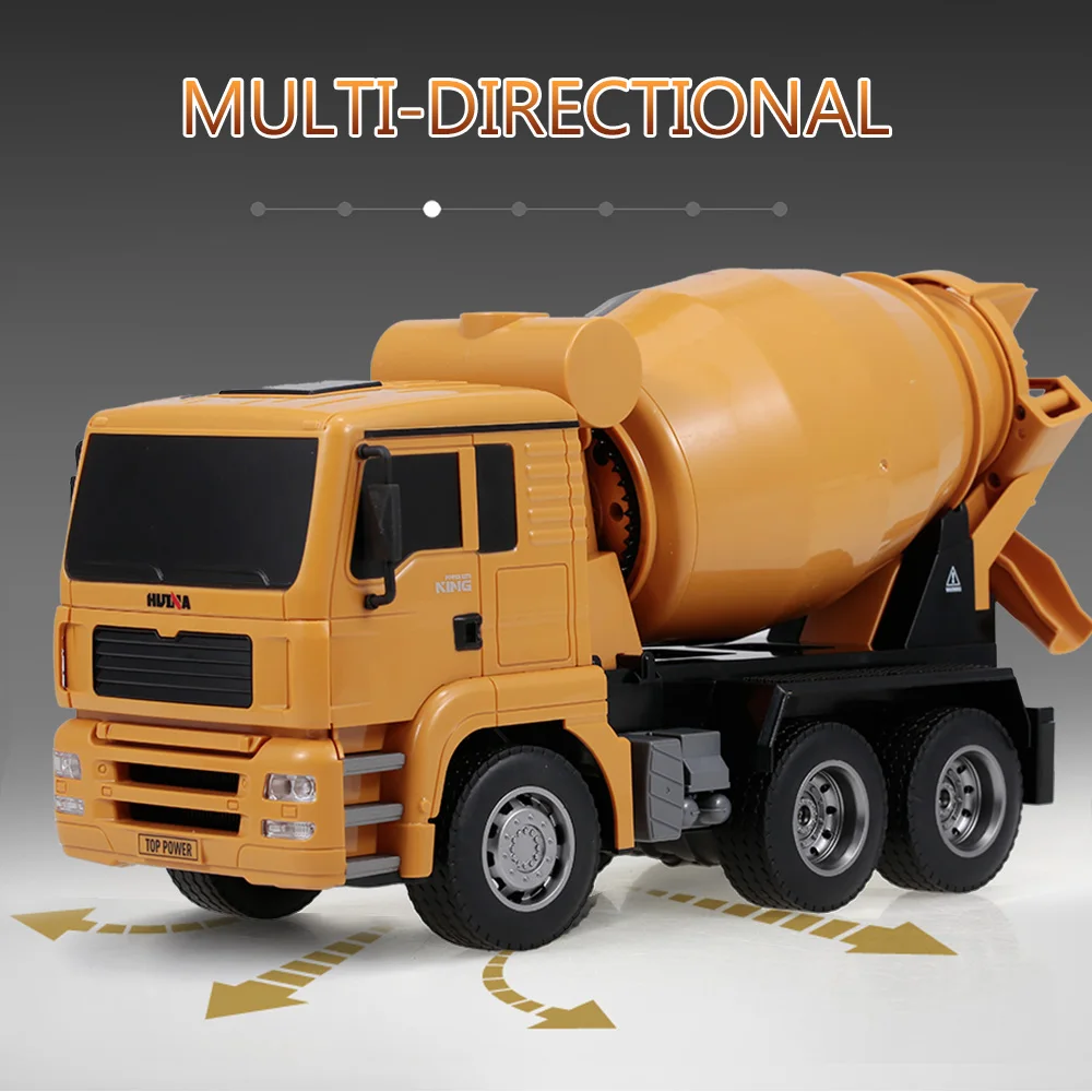 

Remote Control Toy HUINA 1333 1:18 2.4G Concrete Mixer Engineering Truck Light Construction Vehicle Toys for Children