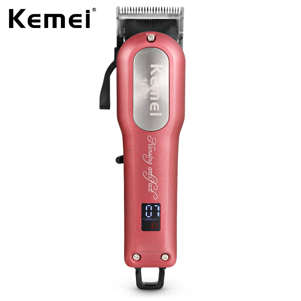 

Kemei KM-1031 Professional Electric Hair Clipper Hair Trimmer For Men Powerful Hair Shaving Cutting Machine Beard Trimmer Razor